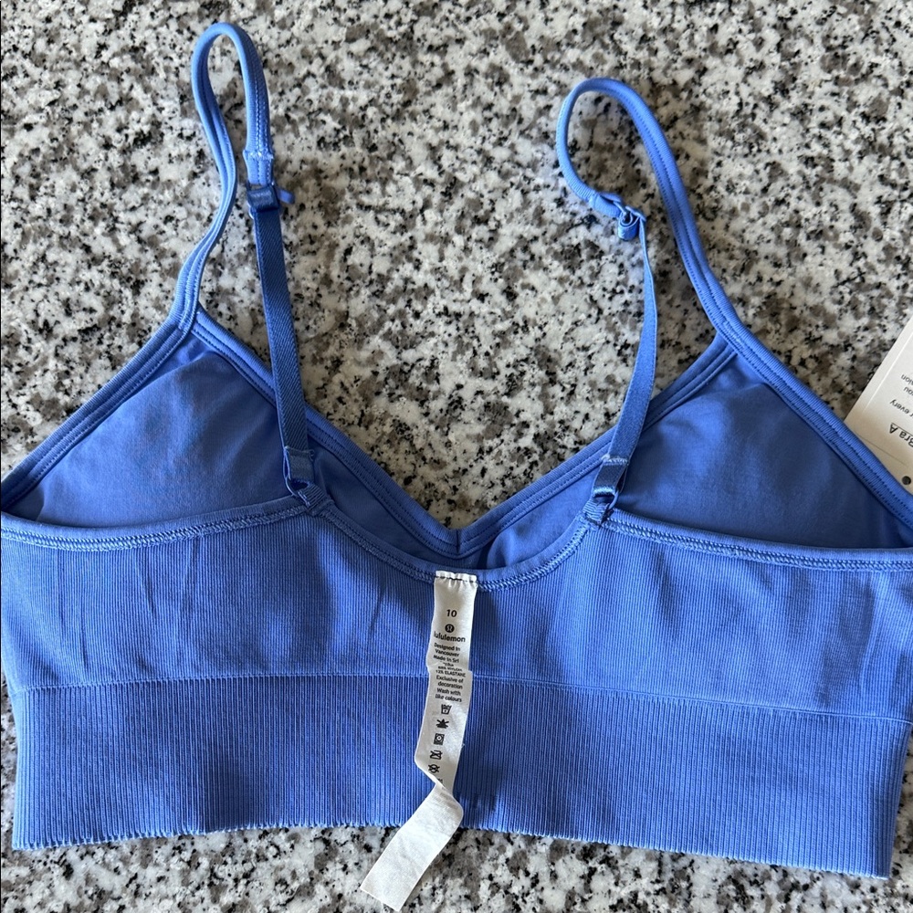 lululemon athletica Vibrant Blue Ebb to Street Bra - Picture 5 of 6